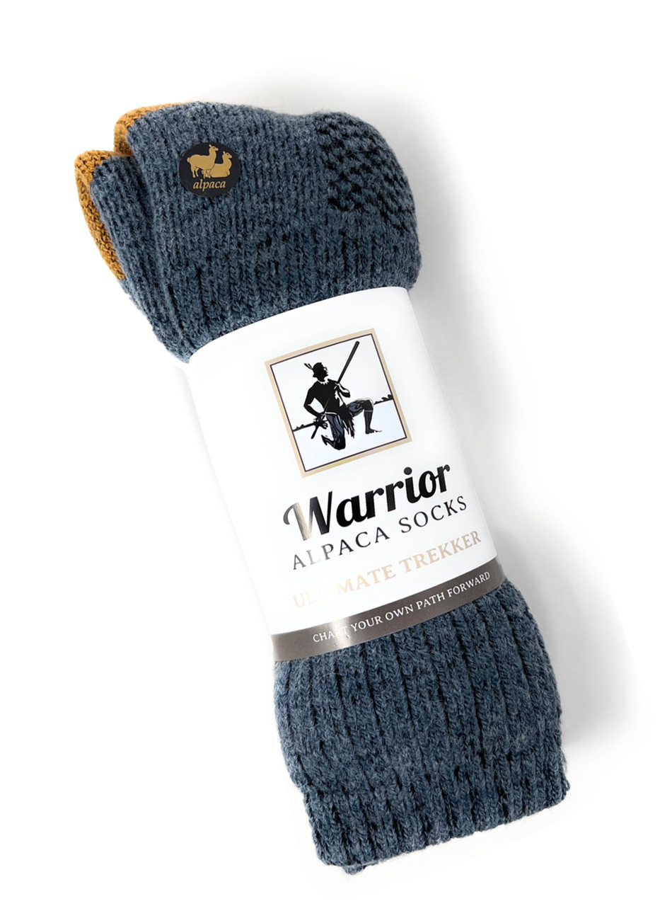 Ultimate Trekker Hiking Boot Socks by Warrior Alpaca Socks 
Package