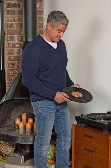 The Not-So-Basic Essential  V-Neck Alpaca Wool Sweater lifestyle.