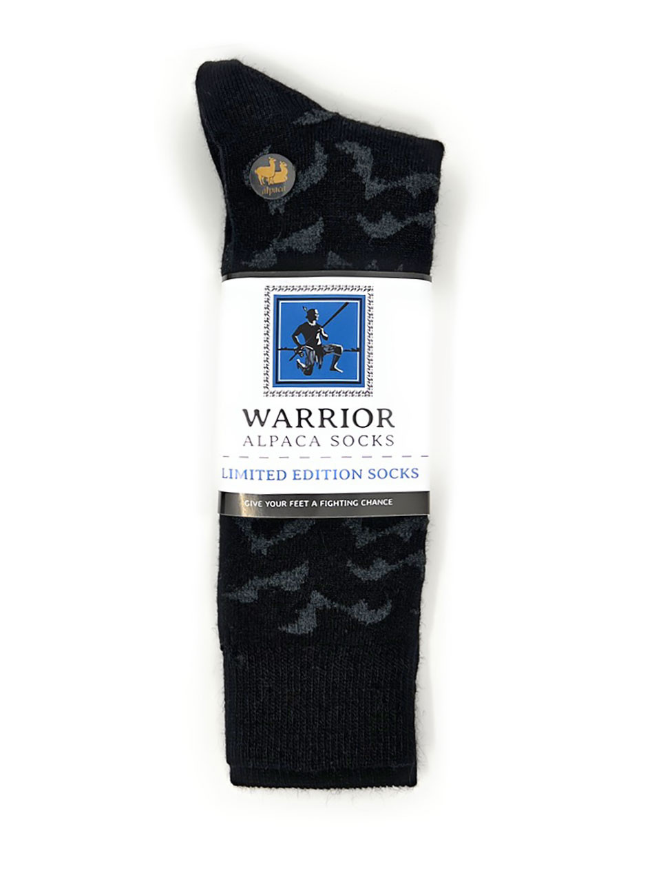 Bat-tacular Alpaca crew Socks - Halloween socks  - Package.