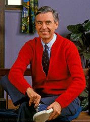 Mister Rogers Red Cardigan Sweater - Iconic Beautiful Day Sweater by Inca  Fashions for Mr. Rogers Neighborhood