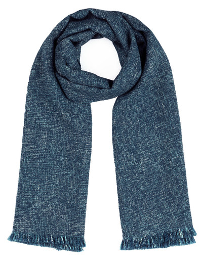 Men's Blue Squared Alpaca Wool Patterned Scarf 67 L x 12.5 W – Texadia  Fashion