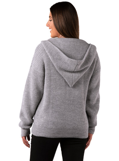 alpaca zip up sweater