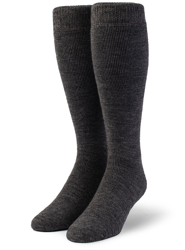 High Ground Outdoor Terry Alpaca Over-the-Calf Socks Front View