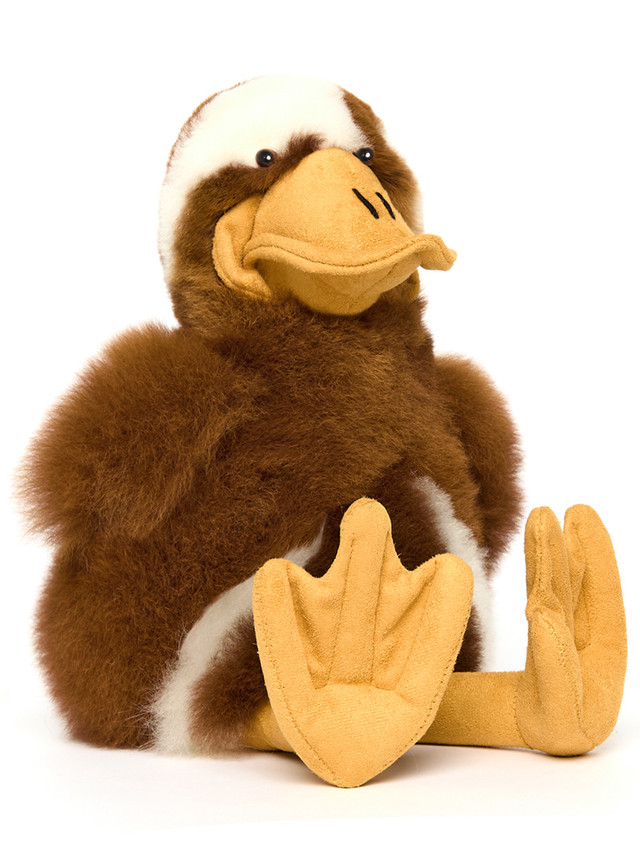 Alpaca Fur Duck Stuffed Animal 14inch front by OriginAlpaca. Alpaca Fur Duck Stuffed Animal 14inch front by OriginAlpaca.