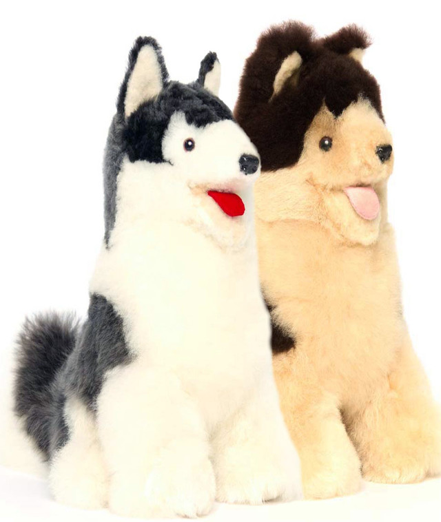 Alpaca Fur Stuffed Dogs Main by OriginAlpaca.