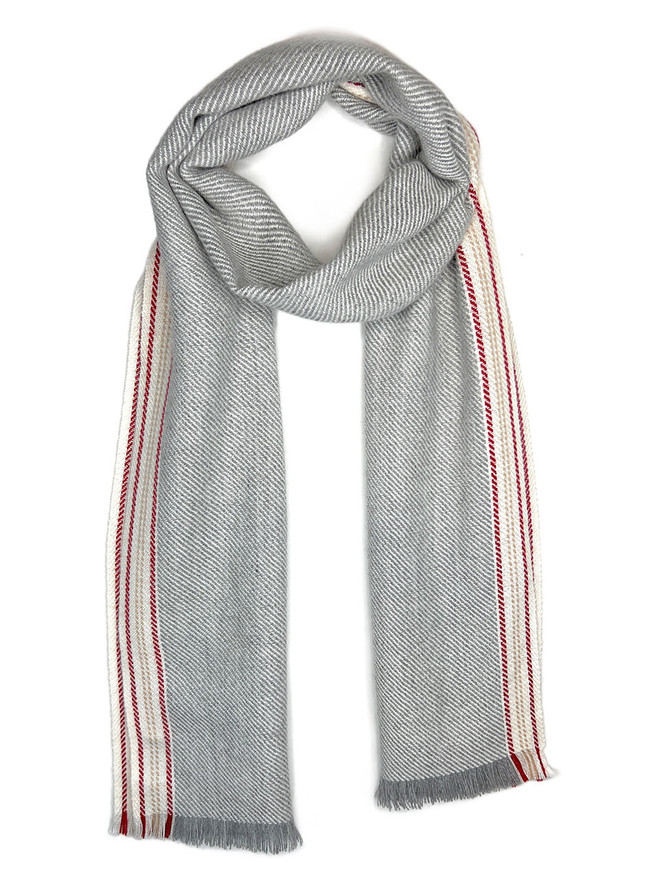 Baron Pinstripe Baby Alpaca Scarf Main Image
