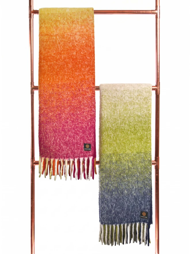 The Horizon Ombré Bouclé Alpaca Throw - main image