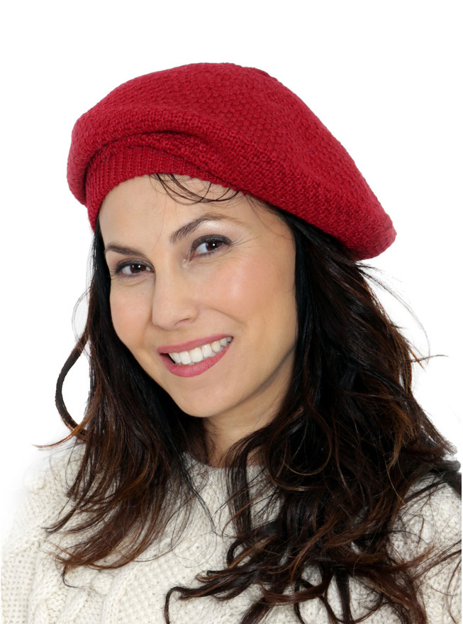 Alpaca Beret on model