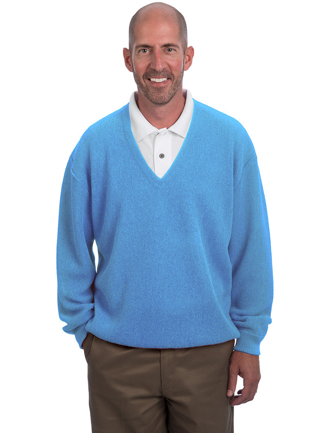 100% Alpaca Golf Links V-Neck Pullover Sweater, Main image.