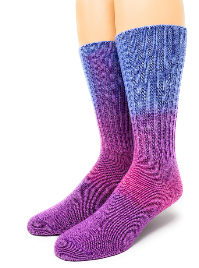 Tie-Dye Crew Alpaca Socks Front