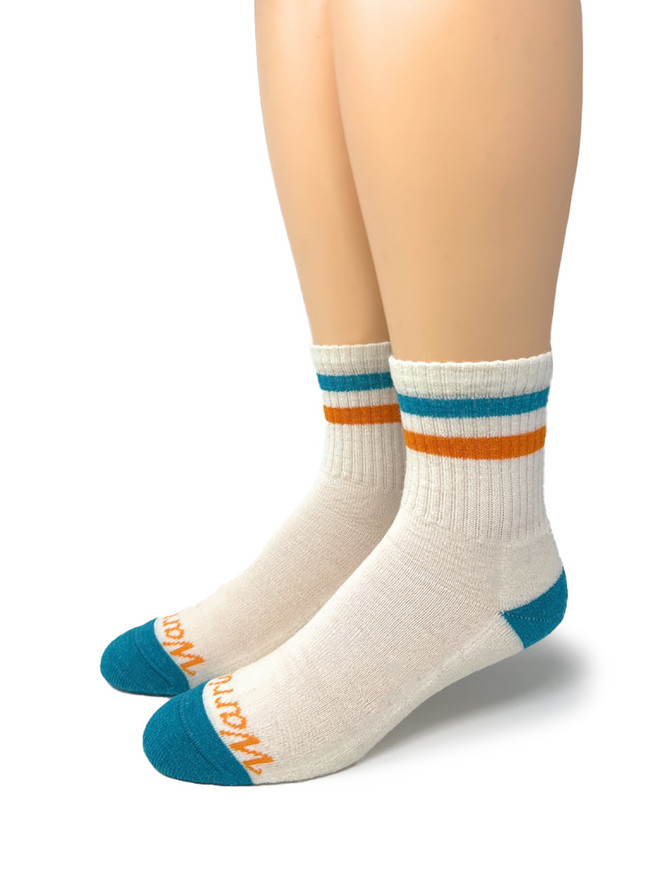 Athletic Retro Quarter Crew Alpaca Socks for The Entire Family - Adult size Main.