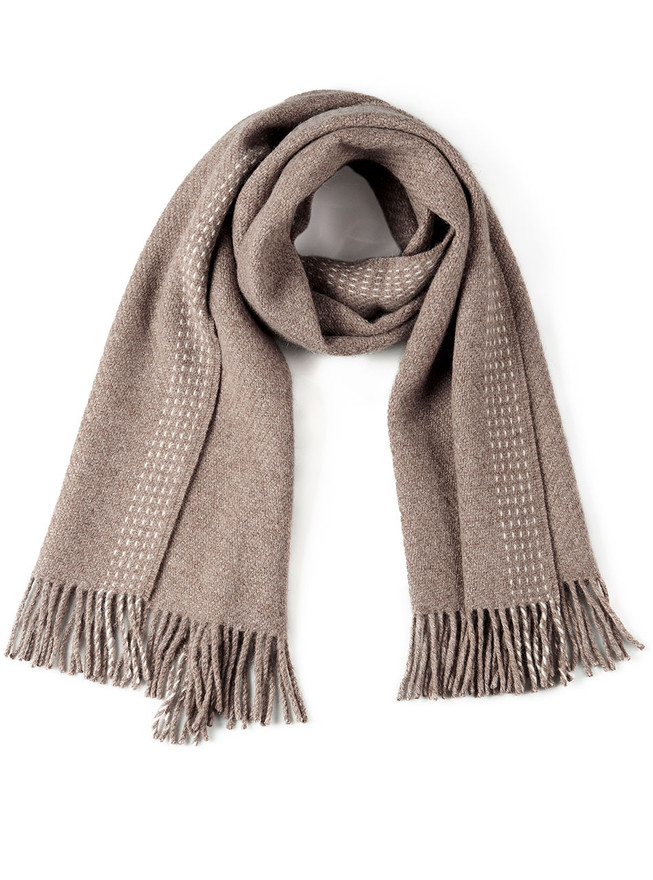 Women's Organic Oversized Alpaca & Merino Wool Scarf and Shawl - main image.