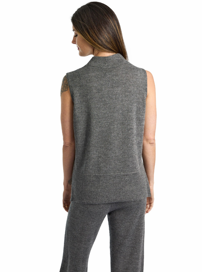 The V-Neck Sleeveless Pullover Sweater Vest, back.