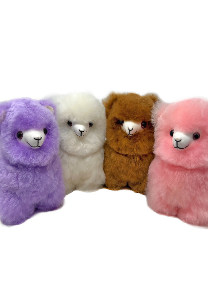 Fluffy Anime Alpaca Fur Plushie Stuffed Animals, Whimsical & Charming - Main image.