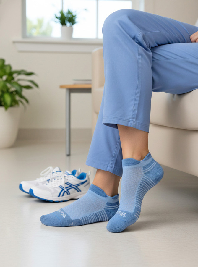 Steady Step Compression Alpaca Ankle Socks, on Nurse Lifestyle.