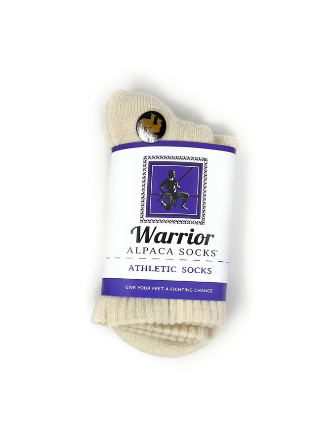 Micro Crew Striped Athletic Cotton/Alpaca Socks, packaging.