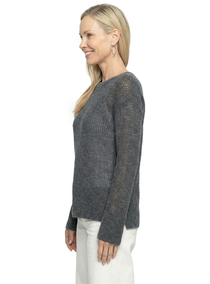 Airelle Openwork Sweater 100% Baby Alpaca on Model, side