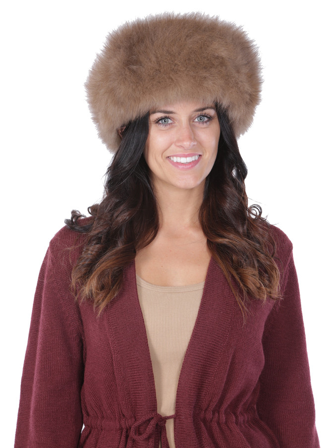Alpaca Fur Hat Front Close-Up