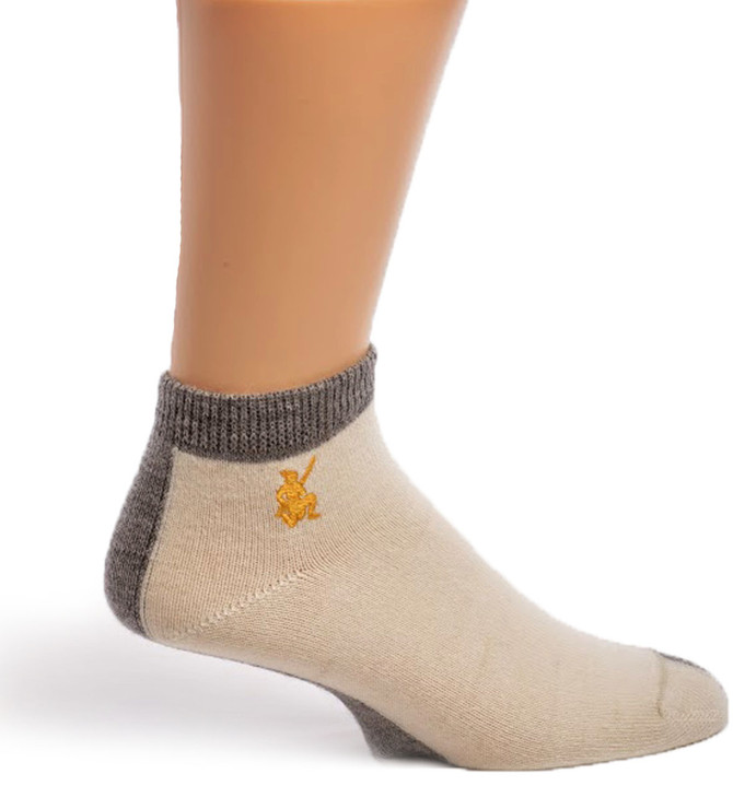 Lightweight Everyday Alpaca Cotton Mini-Crew Socks Side