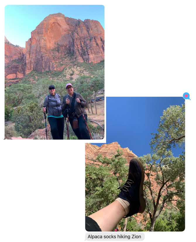 Mini Crew Alpaca Socks great for summer Hiking!