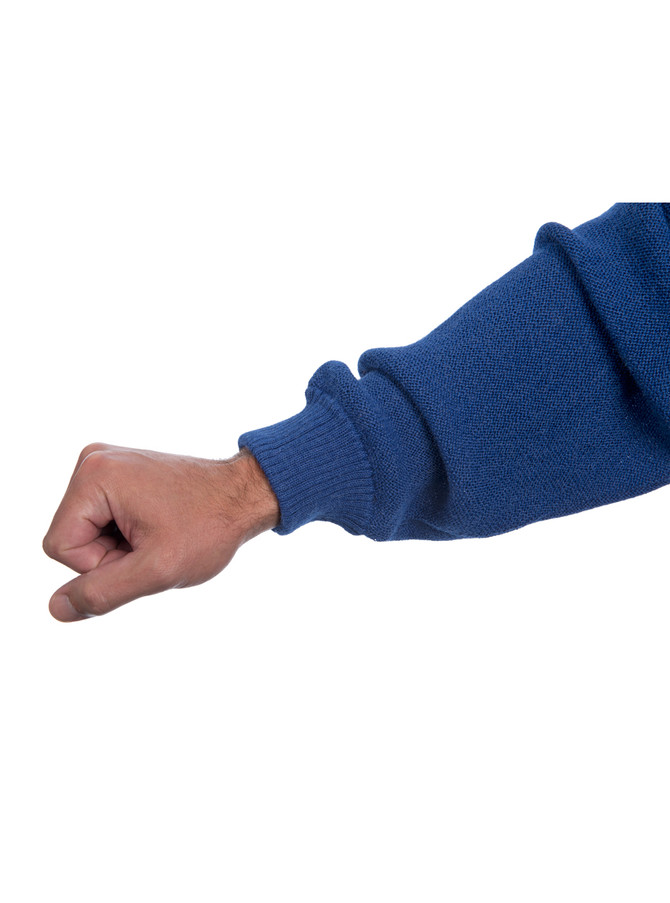 Men's Fairway Links Baby Alpaca Polo Sweater Detail of Sleeve and Cuff.