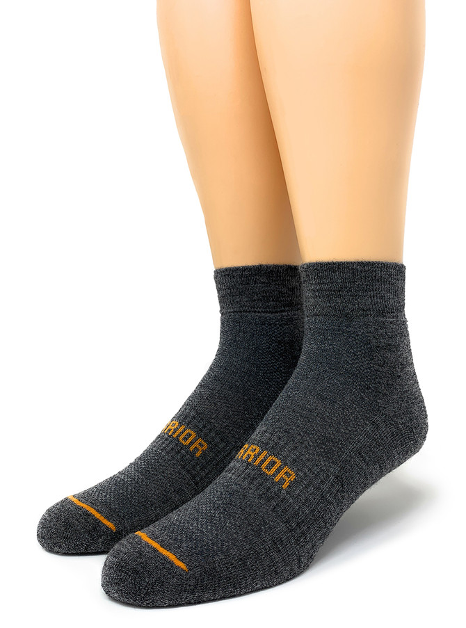 Breakaway Sport Quarter-Crew Alpaca Socks Front