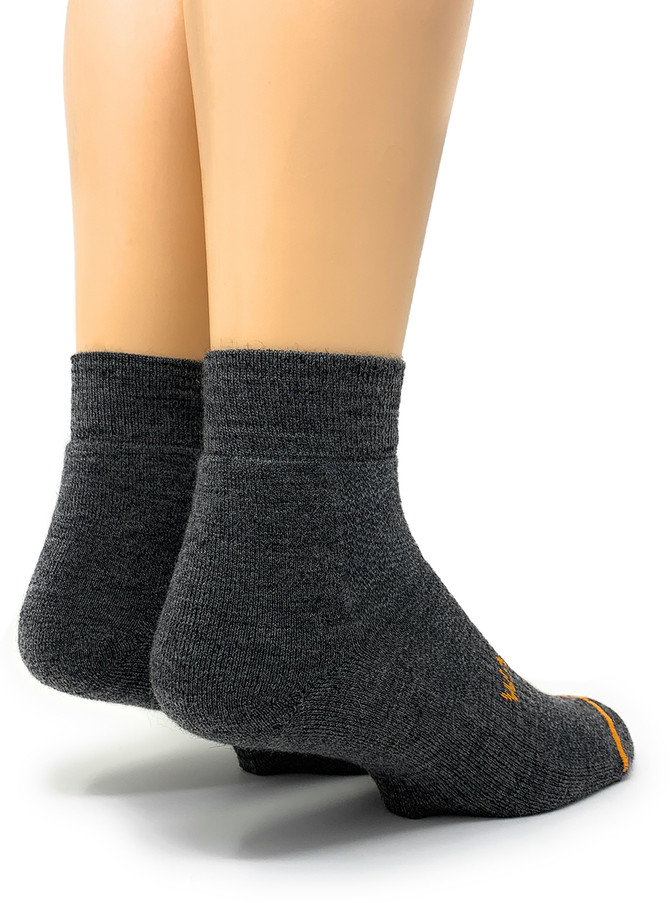 Breakaway Sport Quarter-Crew Alpaca Socks Heel