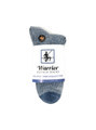All Purpose Alpaca Quarter-Crew Socks in Slate Blue, in Packaging.