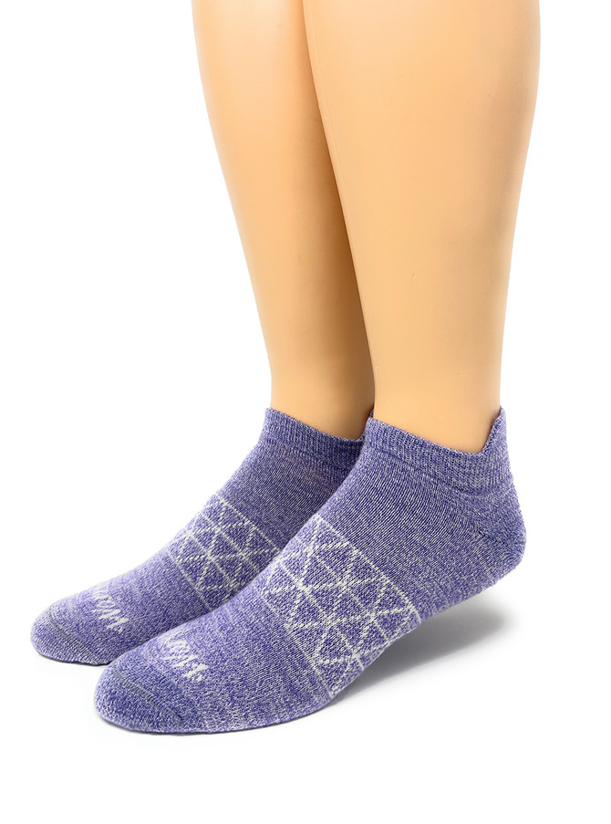 All Purpose Alpaca Ankle Socks in Lilac, Main Image.