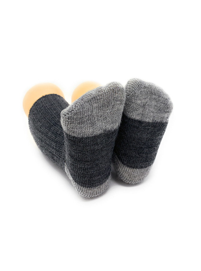 Baby Alpaca Color Block - Dye-Free Infant & Toddler Socks 
Bottom View