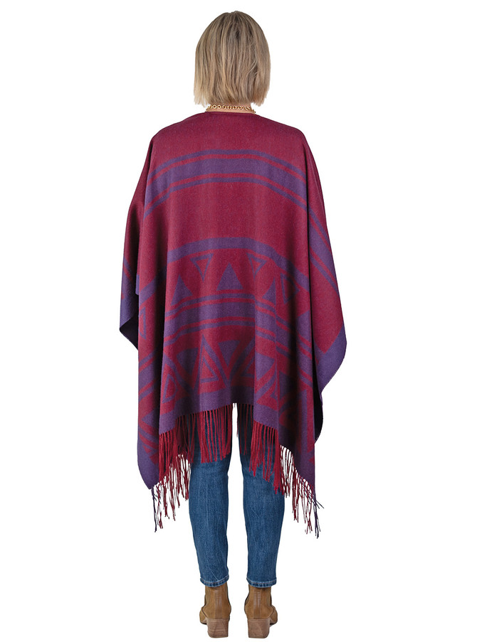 Socal Alpaca Blanket Wrap 100% Alpaca Wool Back