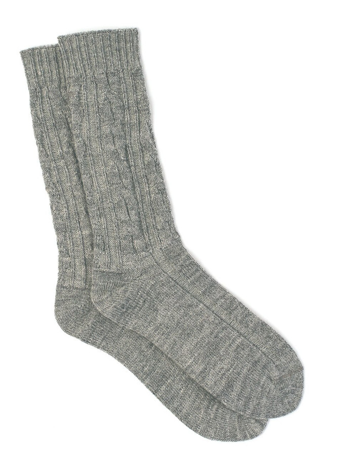 Women's Envy Cable Knit Alpaca Crew Socks
Flat View