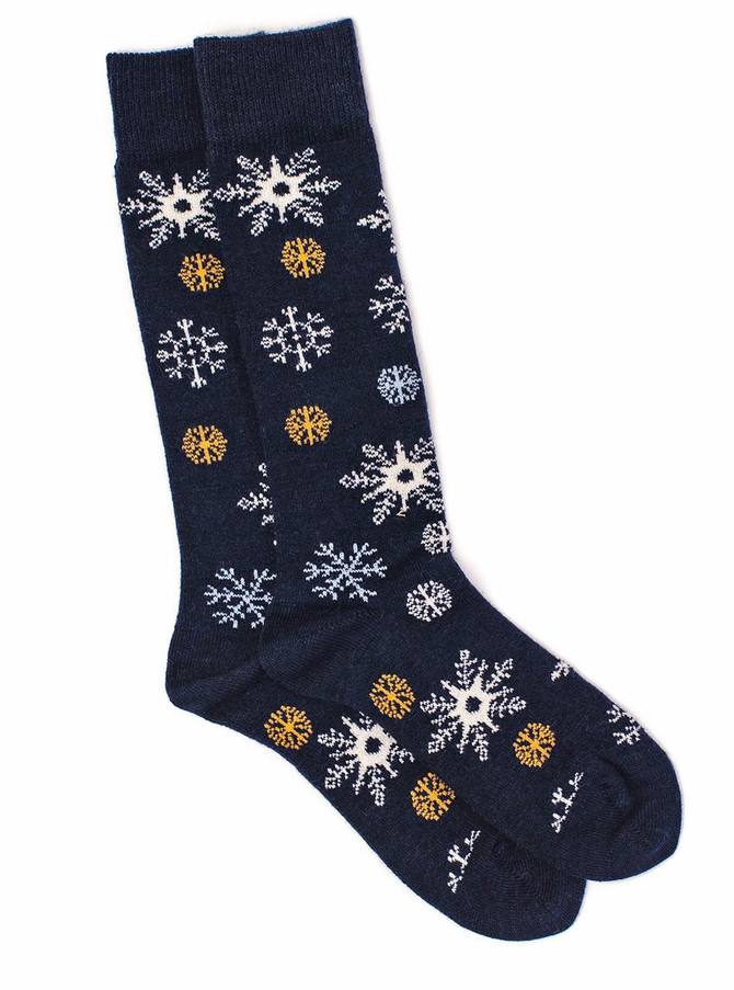 Winter's Special Snowflake Alpaca Socks
Flat