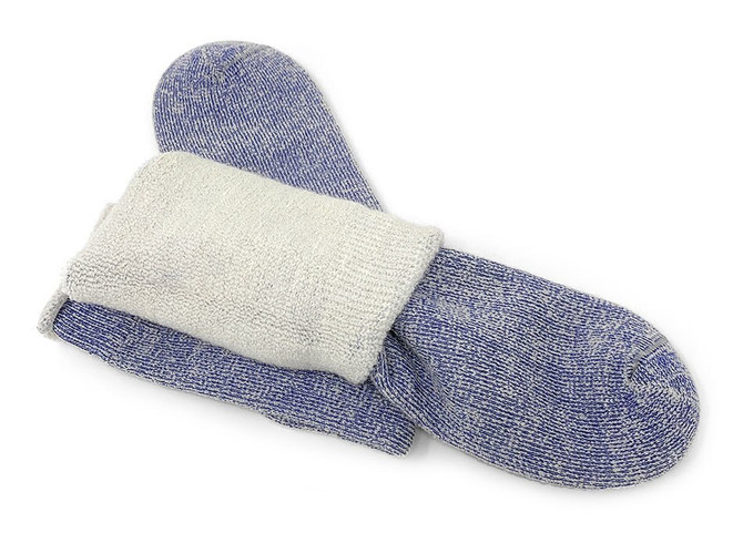 Kozy Kick-Back Roll-Top Alpaca Crew Socks
Inside View
