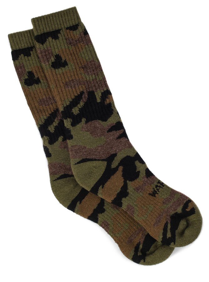 Camouflage Hunting Alpaca Crew Socks
Flat View