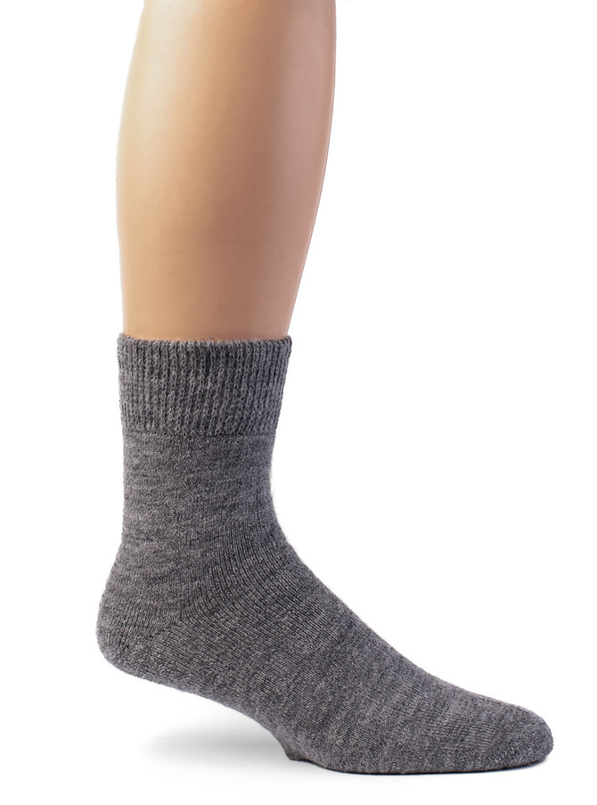 Short Break Outdoor Terry Alpaca Ankle Socks
Side View