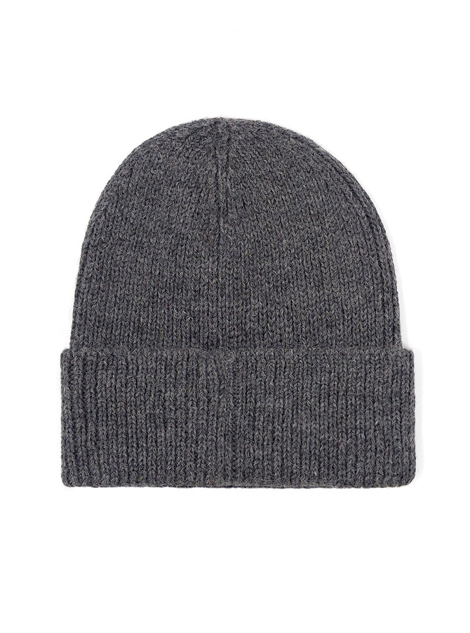 The Baby Alpaca Beanie knit ribbed hat