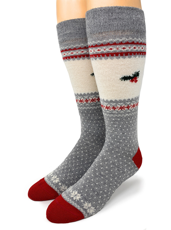 Vintage Rockwell Holiday Alpaca Wool Socks - Unisex
Toe