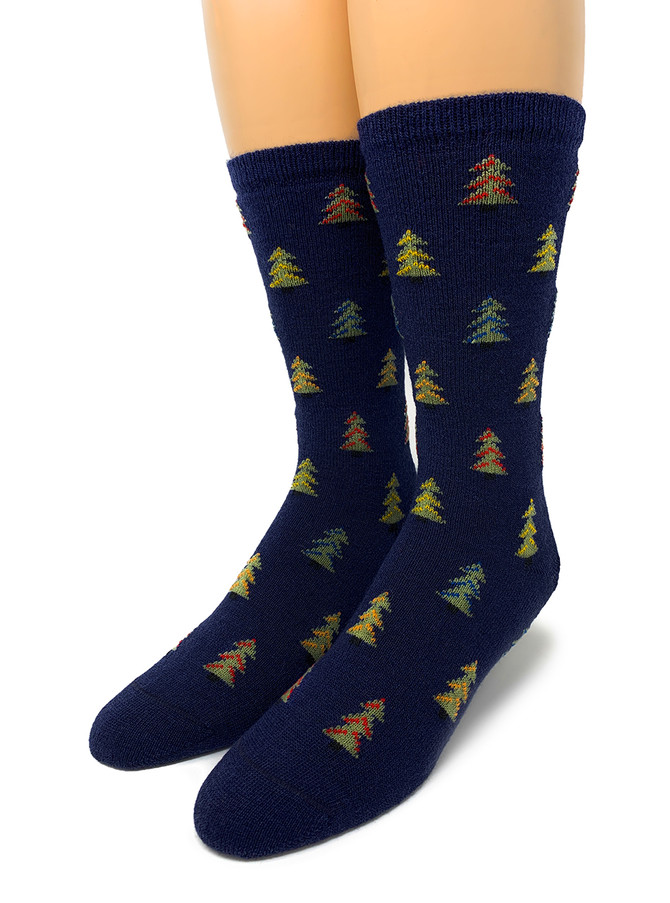 Holiday Tree Farm Baby Alpaca Crew Socks Main Front