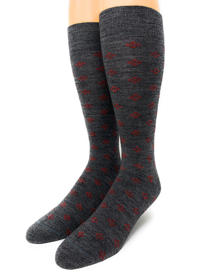 Diamond District Over-the-Calf Baby Alpaca Dress Socks Toe