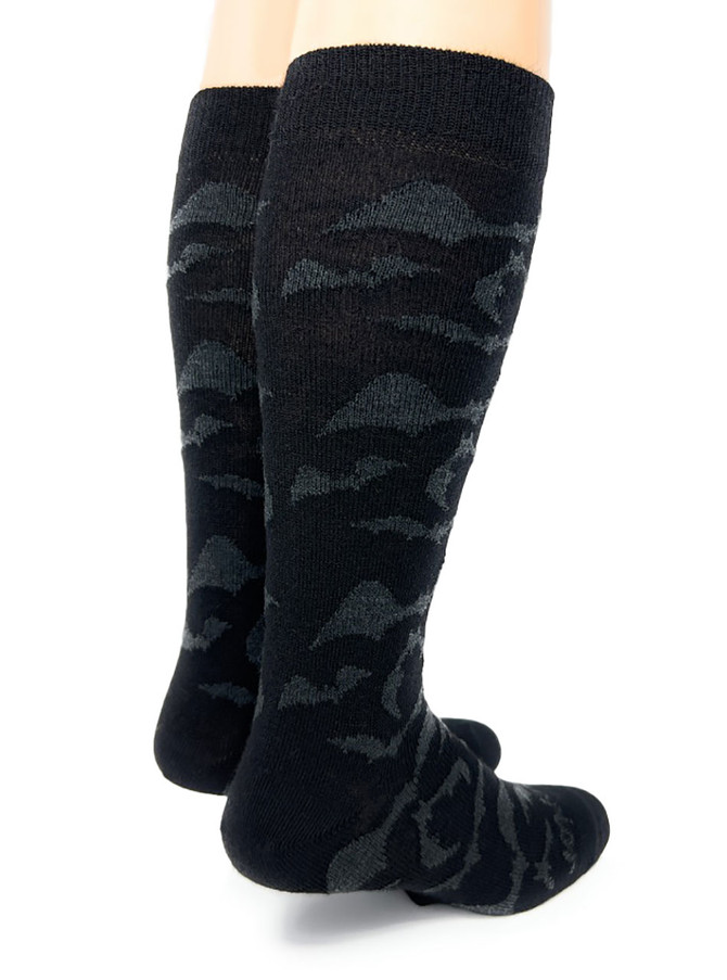 Bat-tacular Alpaca crew Socks - Halloween socks - Heel.