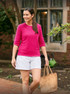 Women's Alpaca & Tangüis Cotton Openwork Pullover Sweater - Lifestyle