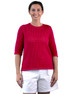 Women's Alpaca & Tangüis Cotton Openwork Pullover Sweater - Main