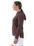 Women's Alpaca & Tangüis Cotton Openwork Pullover Hoodie - Side