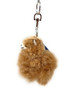 Alpaca Purse Fob & Keychain, Brown - Main image