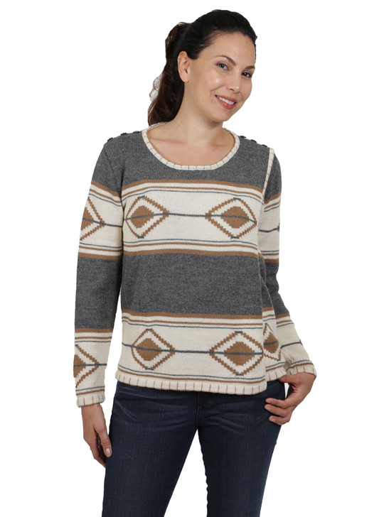aztec wool sweater