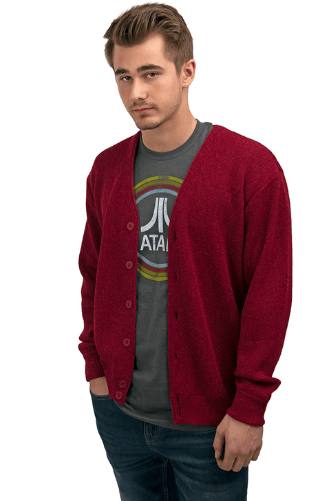Men's Levine Cardigan in Blue, Size XL | 100% Superfine Alpaca | Alpaca Golf