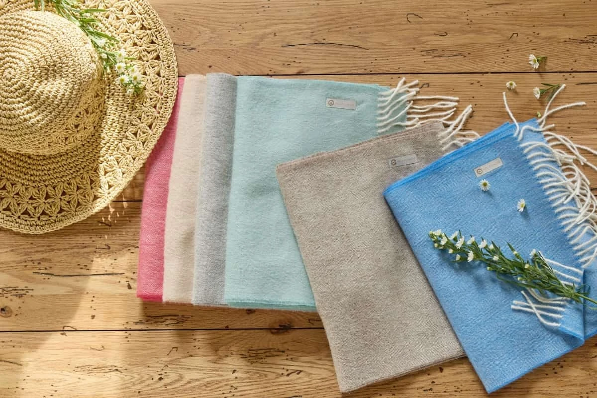 Bright Alpaca Throws