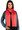 Women's Oversized Scarf & Shawl in 100% Baby Alpaca Wool & Silk - Imperial Red on Model
