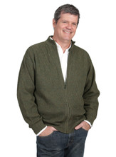 Men's 21st Century Zip Alpaca Cardigan - Breathable & Comfortable